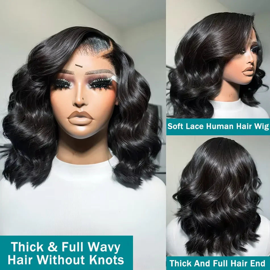 Perruque Body Wave Bob 200 %