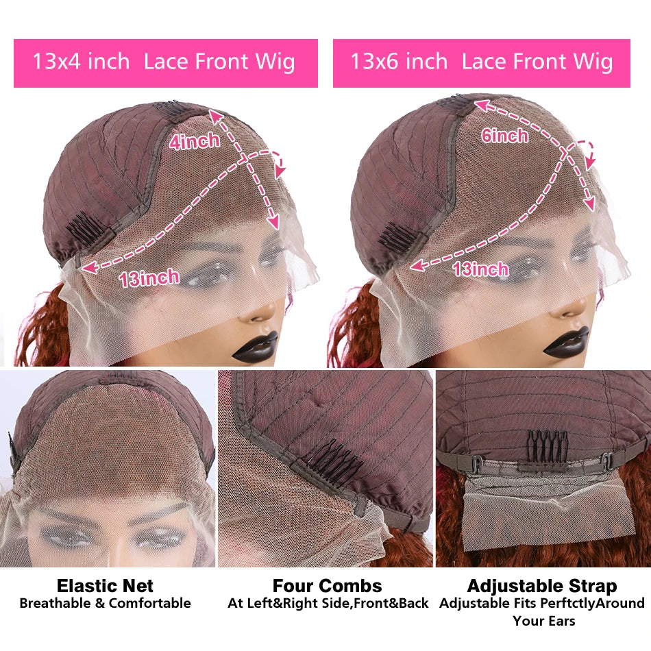 Perruque Brésilienne Chocolat – Deep Wave HD 30/32