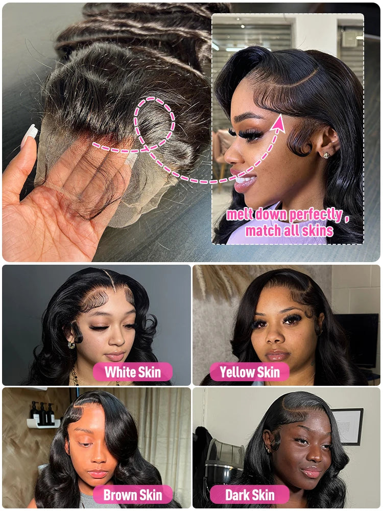 Perruque Body Wave HD 30/40 Pouces – Lace Front 13x6 & Closure 5x5