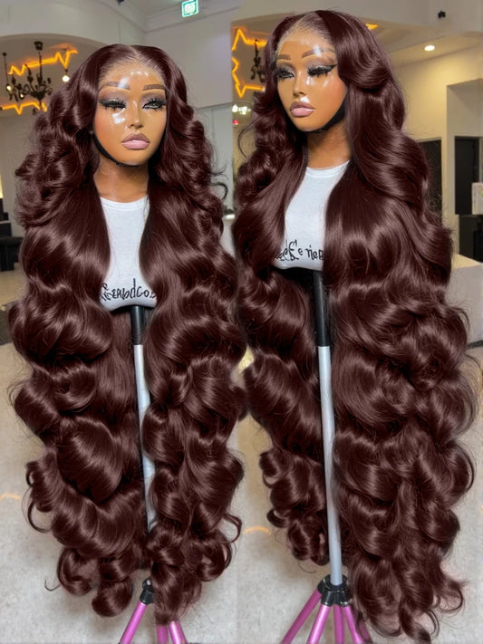 Perruque Brésilienne Chocolat – Body Wave / Water Wave HD Lace 13x4/13x6