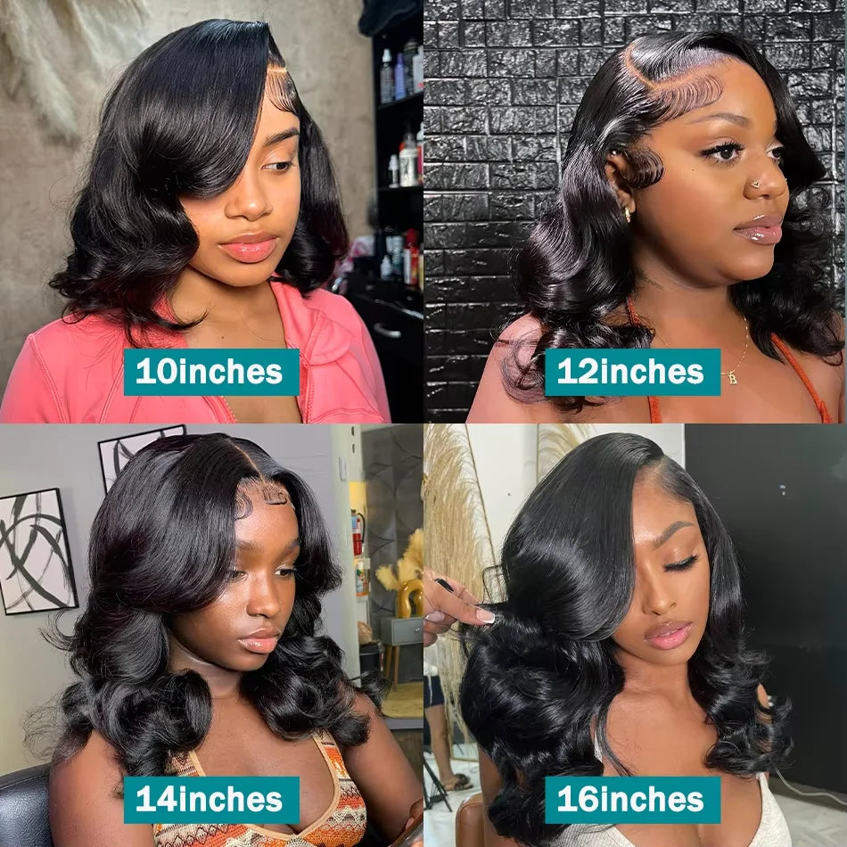 Perruque Body Wave Bob 200 %