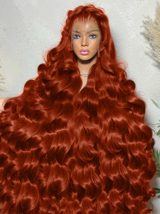 Perruque Brésilienne Ginger – Body Wave 30–32’’, 200 % HD Lace 13x6