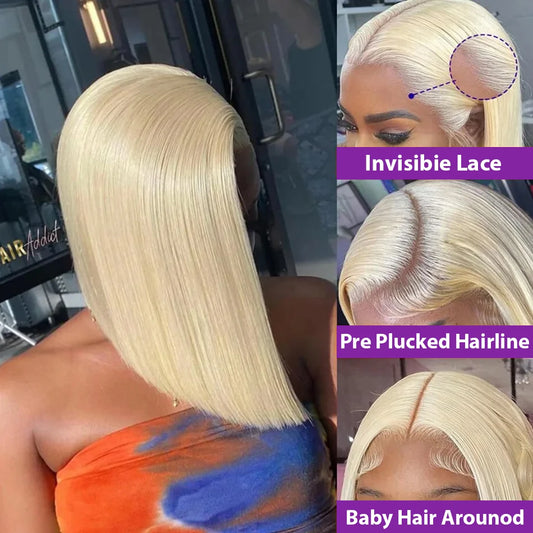 Bob Blonde Miel 613 – HD Lace, 250%