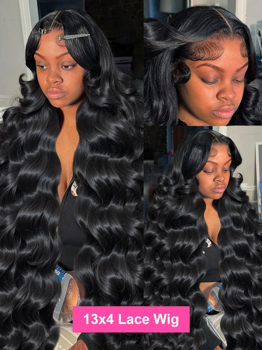 Perruque Body Wave HD 30/40 Pouces – Lace Front 13x6 & Closure 5x5