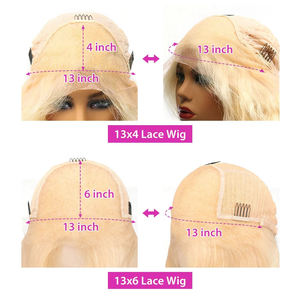 Perruque Body Wave Blonde Miel 613 HD – Lace Front 13x4/13x6