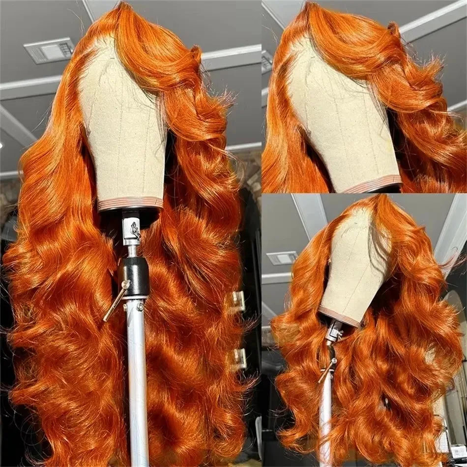 Perruque Brésilienne Ginger – Body Wave 30–32’’, 200 % HD Lace 13x6