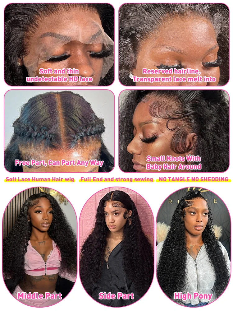 Perruque Lace Front 6" HD – Loose Deep Wave