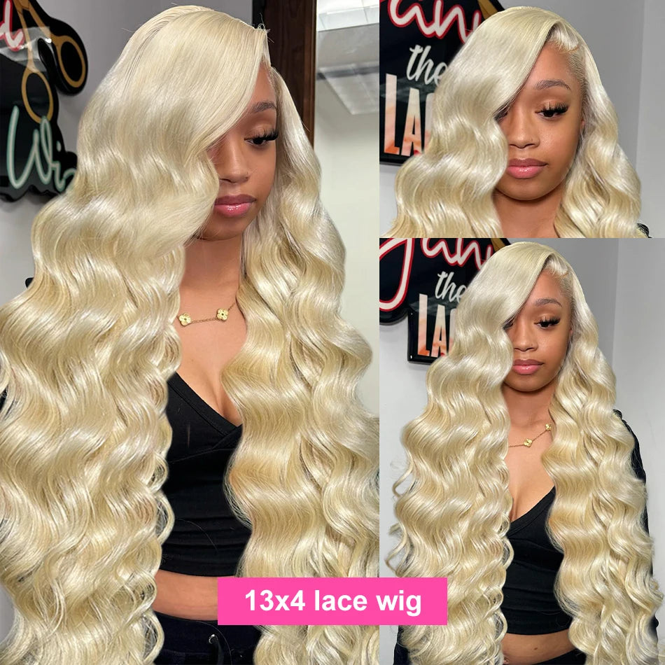 Perruque Body Wave Blonde Miel 613 HD – Lace Front 13x4/13x6