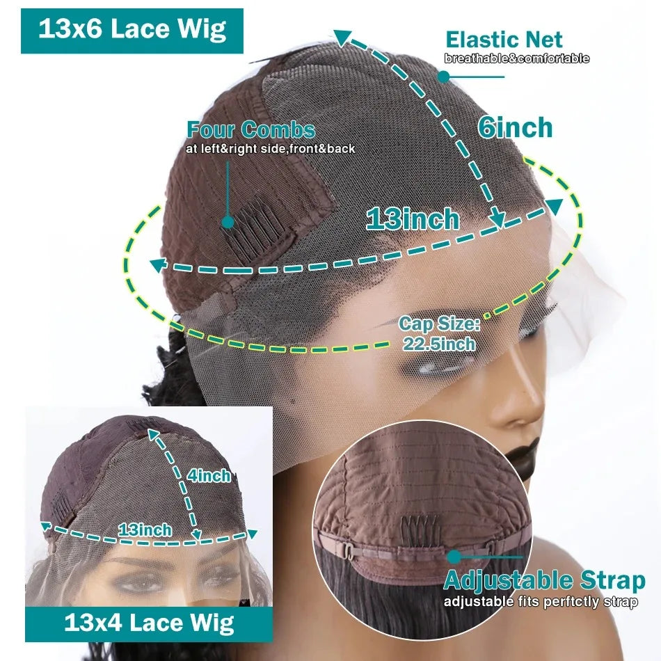 Perruque Bouclée Marron Chocolat HD 13x4/13x6 – 30/32 Pouces