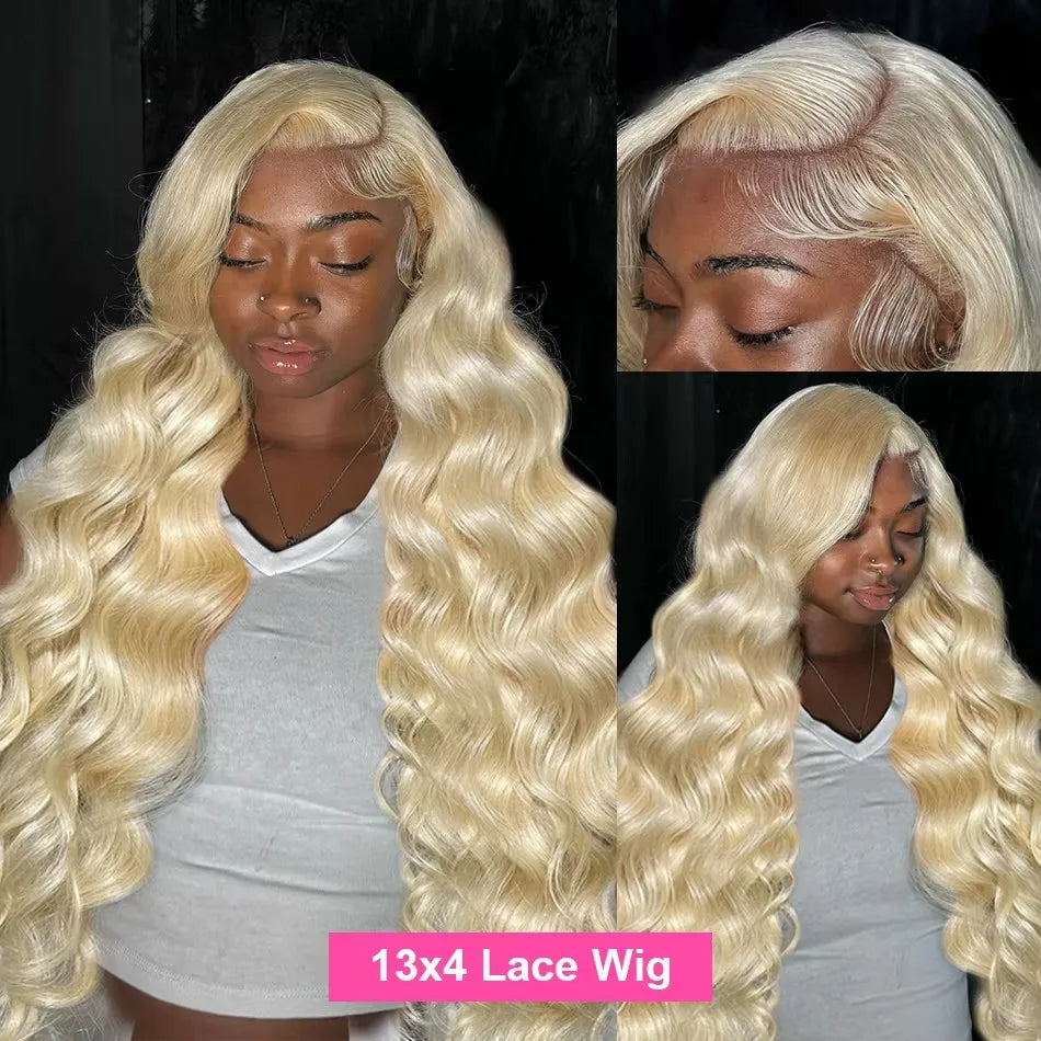 Perruque Body Wave Blonde Miel 613 HD – Lace Front 13x4/13x6