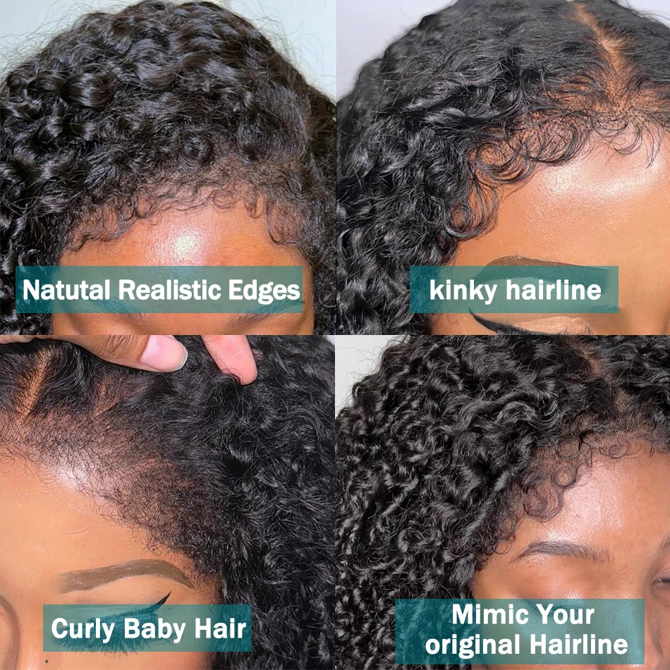Perruque Afro Kinky Curly Bob 13x4/13x6 – Cheveux Humains Brésiliens