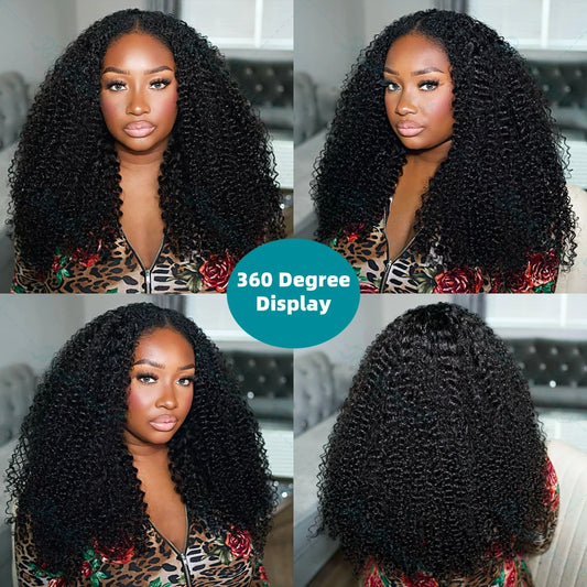 Perruque Afro Kinky Curly 13x6 HD – Lace Front 100% Cheveux Humains Remy