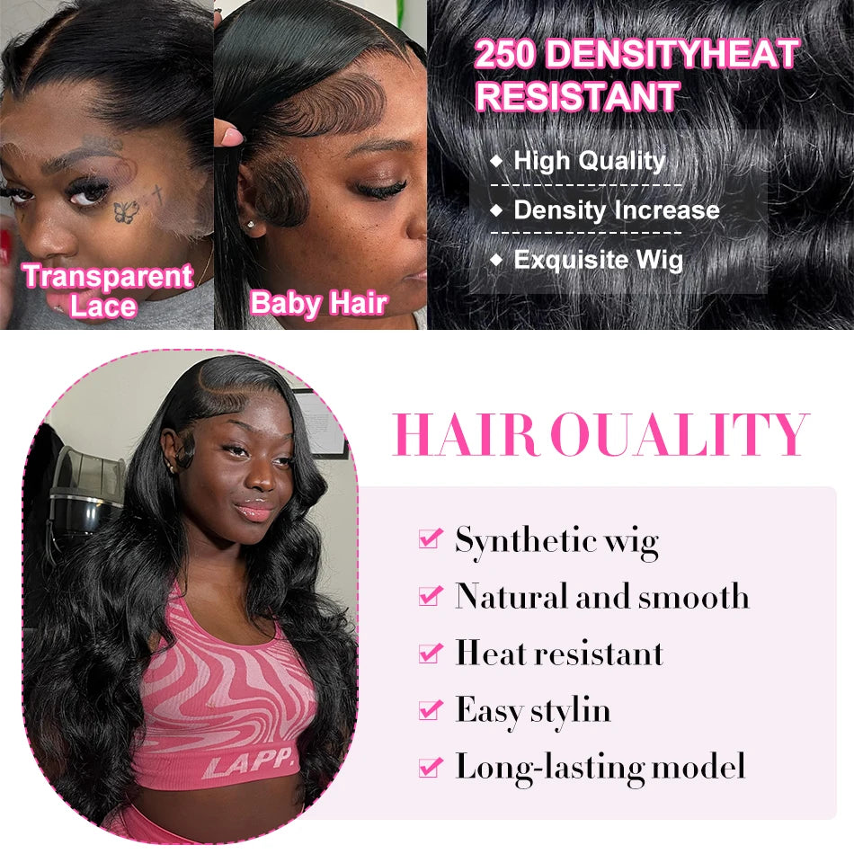 Perruque Brésilienne 40–42’’ – Body Wave HD Lace 13x6