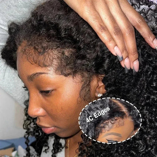 Perruque Afro Kinky Curly Bob 13x4/13x6 – Cheveux Humains Brésiliens